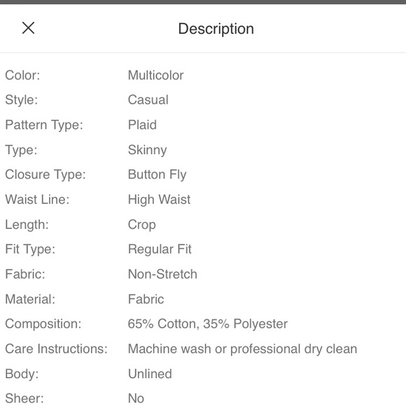 ❗2/$20❗Flap Pocket Plaid Straight Pants - Picture 4 of 12